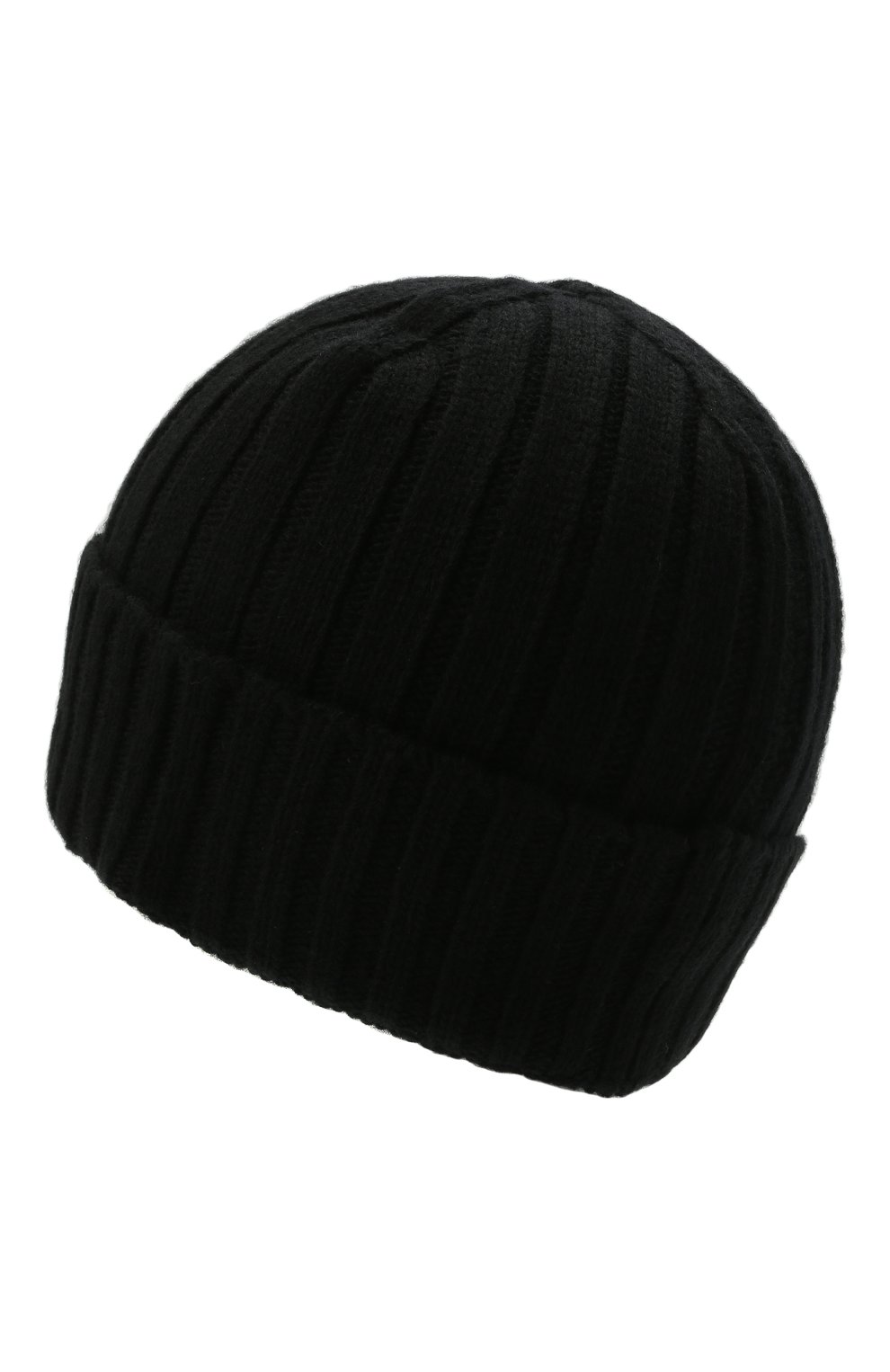 Мужская шерстяная шапка STONE ISLAND черного цвета, арт. 7515N24B5 | Фото 2 (Материал: Текстиль, Шерсть; Кросс-КТ: Трикотаж)