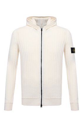 Мужской шерстяной кардиган STONE ISLAND белого цвета по цене 38950 руб., арт. 7515516B6 | Фото 1 Мужской шерстяной кардиган STONE ISLAND белого цвета, арт. 7515516B6 | Фото 1