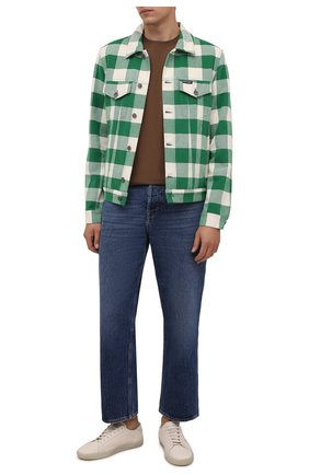 Мужская хлопковая футболка DRIES VAN NOTEN светло-коричневого цвета по цене 12750 руб., арт. 212-021194-3600 | Фото 2 Мужская хлопковая футболка DRIES VAN NOTEN светло-коричневого цвета, арт. 212-021194-3600 | Фото 2 (Рукава: Короткие; Материал внешний: Хлопок; Длина (для топов): Стандартные; Принт: Без принта; Стили: Кэжуэл)