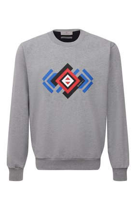 Мужской хлопковый свитшот CANALI серого цвета по цене 24650 руб., арт. T0711/MY01321 | Фото 1 Мужской хлопковый свитшот CANALI серого цвета, арт. T0711/MY01321 | Фото 1