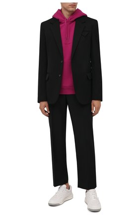 Мужской хлопковое худи SAINT LAURENT фуксия цвета по цене 56700 руб., арт. 666166/YBQZ2 | Фото 2 Мужской хлопковое худи SAINT LAURENT фуксия цвета, арт. 666166/YBQZ2 | Фото 2 (Длина (для топов): Стандартные; Материал внешний: Хлопок; Рукава: Длинные; Мужское Кросс-КТ: Худи-одежда; Принт: С принтом; Стили: Спорт-шик)