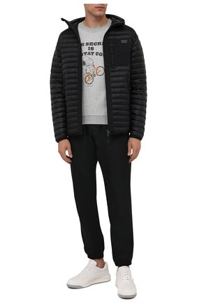 Мужской хлопковый свитшот SAINT LAURENT серого цвета по цене 47150 руб., арт. 664350/Y36HT | Фото 2 Мужской хлопковый свитшот SAINT LAURENT серого цвета, арт. 664350/Y36HT | Фото 2