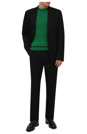 Мужской кашемировый свитер LORO PIANA зеленого цвета, арт. FAL7220 | Фото 2 (Материал внешний: Шерсть, Кашемир; Мужское Кросс-КТ: Свитер-одежда; Принт: Без принта; Стили: Кэжуэл; Рукава: Длинные; Длина (для топов): Стандартные)