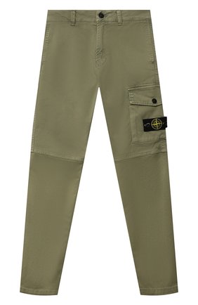 Детские хлопковые брюки STONE ISLAND хаки цвета по цене 13950 руб., арт. 751630411/6-8 | Фото 1 Детские хлопковые брюки STONE ISLAND хаки цвета, арт. 751630411/6-8 | Фото 1