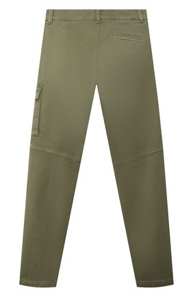 Детские хлопковые брюки STONE ISLAND хаки цвета по цене 13950 руб., арт. 751630411/6-8 | Фото 2 Детские хлопковые брюки STONE ISLAND хаки цвета, арт. 751630411/6-8 | Фото 2