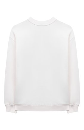 Детский хлопковый свитшот DOLCE & GABBANA белого цвета по цене 19950 руб., арт. L5JW5D/G7BHB/8-14 | Фото 2 Детский хлопковый свитшот DOLCE & GABBANA белого цвета, арт. L5JW5D/G7BHB/8-14 | Фото 2 (Материал внешний: Хлопок; Рукава: Длинные; Девочки Кросс-КТ: Толстовка-одежда; Ростовка одежда: 10 - 11 лет | 140 - 146см, 12 лет | 152 см, 8 лет | 128 см)