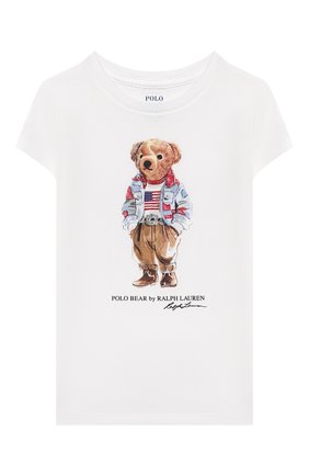 Детская хлопковая футболка POLO RALPH LAUREN белого цвета по цене 3805 руб., арт. 311850649 | Фото 1 Детская хлопковая футболка POLO RALPH LAUREN белого цвета, арт. 311850649 | Фото 1 (Рукава: Короткие; Материал внешний: Хлопок; Ростовка одежда: 18 мес | 86 см, 3 года | 98 см, 4 года | 104 см)