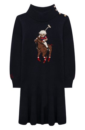 Детское хлопковое платье POLO RALPH LAUREN синего цвета по цене 15300 руб., арт. 311850557 | Фото 1 Детское хлопковое платье POLO RALPH LAUREN синего цвета, арт. 311850557 | Фото 1 (Рукава: Длинные; Материал внешний: Хлопок; Девочки Кросс-КТ: Платье-одежда; Случай: Повседневный; Ростовка одежда: 3 года | 98 см, 4 года | 104 см)