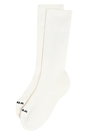Женские носки JIL SANDER белого цвета по цене 7830 руб., арт. JPPT766020/WTY25158 | Фото 1 Женские носки JIL SANDER белого цвета, арт. JPPT766020/WTY25158 | Фото 1