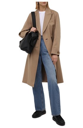 Женские кожаные кеды SANTONI черного цвета по цене 49650 руб., арт. WBCD60821NEANCSYN01 | Фото 2 Женские кожаные кеды SANTONI черного цвета, арт. WBCD60821NEANCSYN01 | Фото 2 (Подошва: Платформа; Материал внутренний: Натуральная кожа; Материал внешний: Замша, Кожа; Материал утеплителя: Без утеплителя)