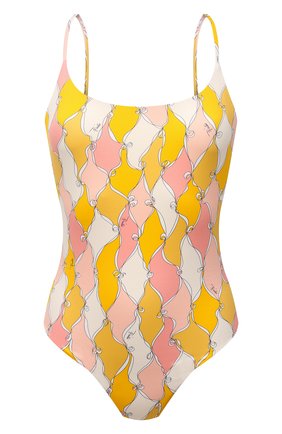 Женский слитный купальник EMILIO PUCCI желтого цвета по цене 27300 руб., арт. 1RMC32/1R777 | Фото 1 Женский слитный купальник EMILIO PUCCI желтого цвета, арт. 1RMC32/1R777 | Фото 1