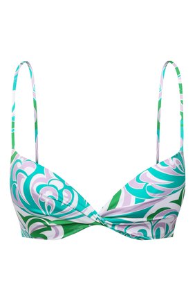Женский бра с плотной чашкой EMILIO PUCCI зеленого цвета по цене 21550 руб., арт. 1RMX25/1R887 | Фото 1 Женский бра с плотной чашкой EMILIO PUCCI зеленого цвета, арт. 1RMX25/1R887 | Фото 1