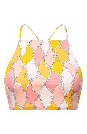 Женский бра-топ EMILIO PUCCI желтого цвета по цене 19850 руб., арт. 1RMX60/1R777 | Фото 1 Женский бра-топ EMILIO PUCCI желтого цвета, арт. 1RMX60/1R777 | Фото 1