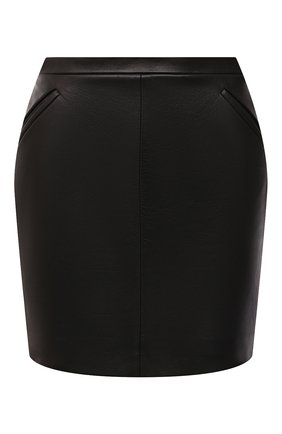 Женская кожаная юбка TOM FORD черного цвета, арт. GCL824-LEX228 | Фото 1 (Материал подклада: Шелк; Стили: Гламурный; Длина Ж (юбки, платья, шорты): Мини; Материал внешний: Натуральная кожа)