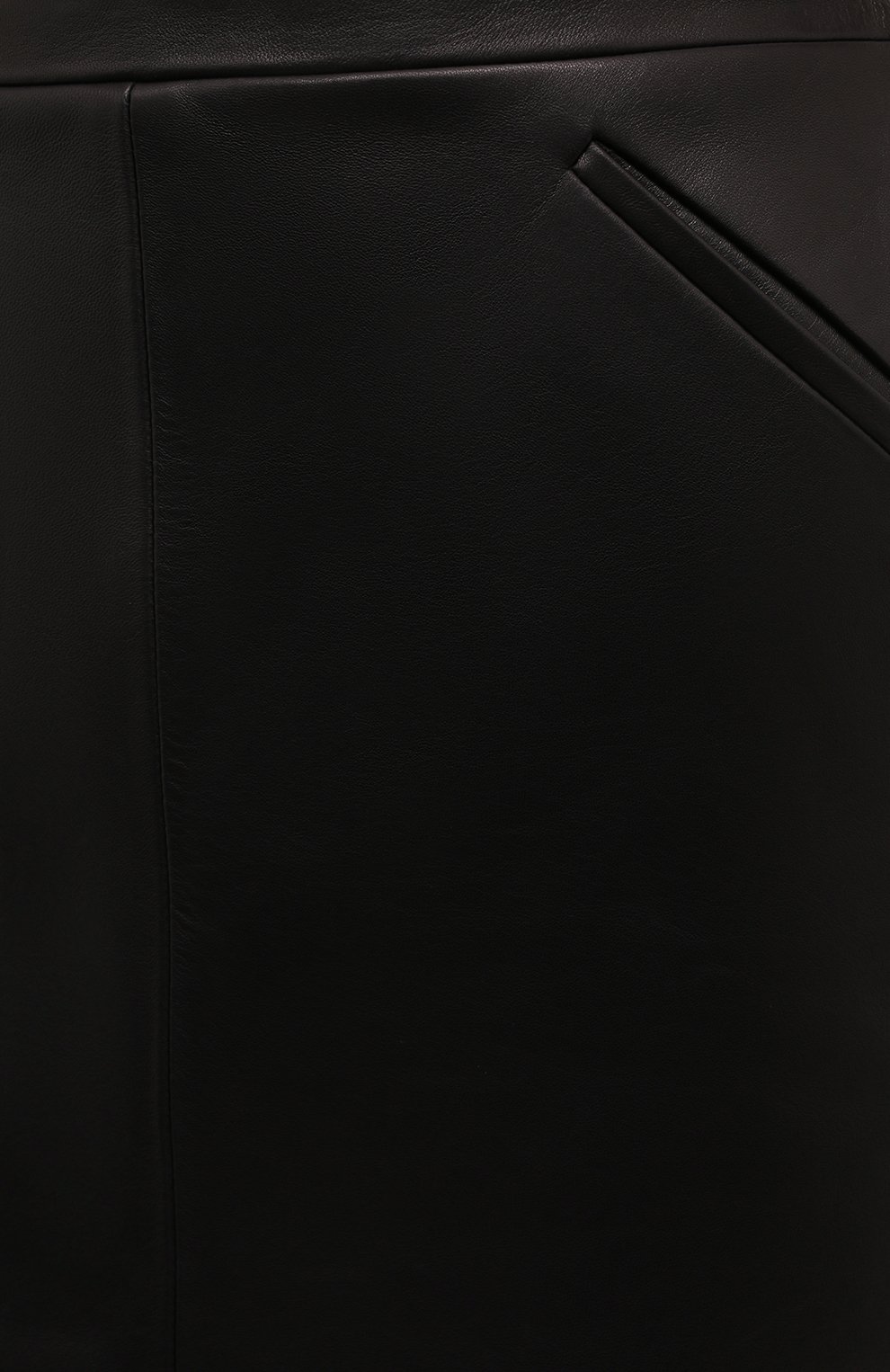 Женская кожаная юбка TOM FORD черного цвета, арт. GCL824-LEX228 | Фото 5 (Стили: Гламурный; Длина Ж (юбки, платья, шорты): Мини; Женское Кросс-КТ: Юбка-одежда; Материал внешний: Натуральная кожа; Материал подклада: Шелк)