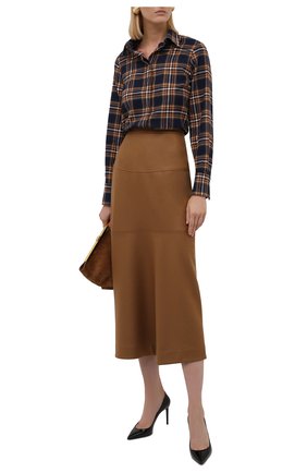 Женская хлопковая рубашка KITON разноцветного цвета по цене 79850 руб., арт. D52409H07486 | Фото 2 Женская хлопковая рубашка KITON разноцветного цвета, арт. D52409H07486 | Фото 2 (Длина (для топов): Удлиненные; Материал внешний: Хлопок; Рукава: Длинные; Стили: Кэжуэл; Принт: Клетка; Женское Кросс-КТ: Рубашка-одежда)
