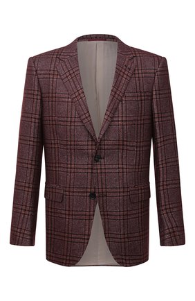 Мужской пиджак из шелка и кашемира ERMENEGILDO ZEGNA бордового цвета по цене 247000 руб., арт. 259068/121220 | Фото 1 Мужской пиджак из шелка и кашемира ERMENEGILDO ZEGNA бордового цвета, арт. 259068/121220 | Фото 1 (Материал внешний: Шелк, Кашемир, Шерсть; Рукава: Длинные; Длина (для топов): Стандартные; Материал подклада: Купро; 1-2-бортные: Однобортные; Случай: Коктейльный; Стили: Классический; Пиджаки М: Прямой; Одежда: Одежда)