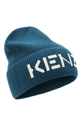 Мужская шерстяная шапка KENZO синего цвета по цене 9755 руб., арт. FA68BU111KEK | Фото 1 Мужская шерстяная шапка KENZO синего цвета, арт. FA68BU111KEK | Фото 1