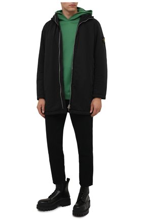 Мужской утепленный плащ STONE ISLAND черного цвета по цене 84050 руб., арт. 751542446 | Фото 2 Мужской утепленный плащ STONE ISLAND черного цвета, арт. 751542446 | Фото 2