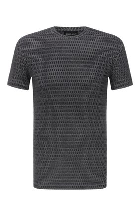 Мужская футболка из вискозы GIORGIO ARMANI серого цвета по цене 29150 руб., арт. 6KSM66/SJNKZ | Фото 1 Мужская футболка из вискозы GIORGIO ARMANI серого цвета, арт. 6KSM66/SJNKZ | Фото 1
