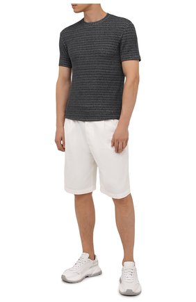 Мужская футболка из вискозы GIORGIO ARMANI серого цвета по цене 29150 руб., арт. 6KSM66/SJNKZ | Фото 2 Мужская футболка из вискозы GIORGIO ARMANI серого цвета, арт. 6KSM66/SJNKZ | Фото 2