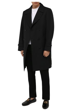 Мужские кожаные мокасины TOD’S черного цвета, арт. XXM42C0E041LYG | Фото 2 (Материал внутренний: Натуральная кожа; Материал внешний: Кожа)