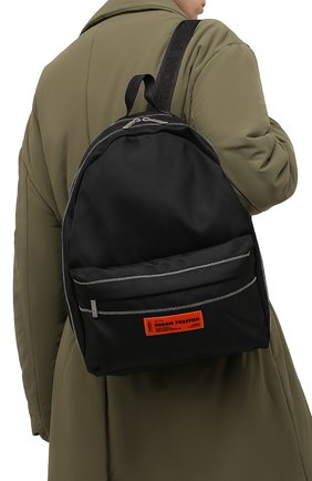 Мужской текстильный рюкзак HERON PRESTON черного цвета по цене 31850 руб., арт. HMNB015F21FAB0011010 | Фото 2 Мужской текстильный рюкзак HERON PRESTON черного цвета, арт. HMNB015F21FAB0011010 | Фото 2
