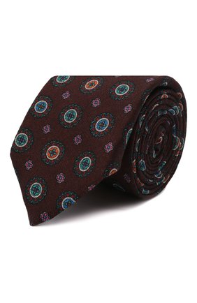 Мужской шерстяной галстук CANALI бордового цвета по цене 11500 руб., арт. 18/HS03276 | Фото 1 Мужской шерстяной галстук CANALI бордового цвета, арт. 18/HS03276 | Фото 1
