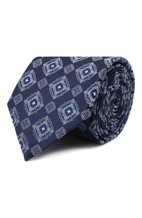 Мужской шелковый галстук CANALI синего цвета по цене 11500 руб., арт. 18/HJ03259 | Фото 1 Мужской шелковый галстук CANALI синего цвета, арт. 18/HJ03259 | Фото 1