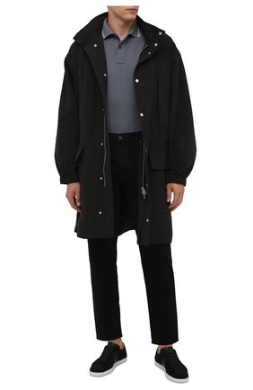 Мужская парка DRIES VAN NOTEN черного цвета по цене 88100 руб., арт. 212-020534-3101 | Фото 2 Мужская парка DRIES VAN NOTEN черного цвета, арт. 212-020534-3101 | Фото 2 (Материал внешний: Синтетический материал; Кросс-КТ: Куртка; Длина (верхняя одежда): До колена; Рукава: Длинные; Стили: Кэжуэл)