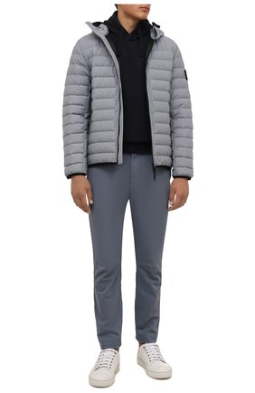 Мужские брюки из хлопка и шерсти STONE ISLAND серого цвета по цене 24350 руб., арт. 751530914 | Фото 2 Мужские брюки из хлопка и шерсти STONE ISLAND серого цвета, арт. 751530914 | Фото 2