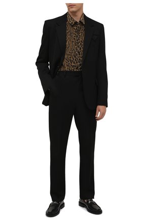 Мужская шелковая рубашка SAINT LAURENT леопардового цвета по цене 72000 руб., арт. 653860/Y1D94 | Фото 2 Мужская шелковая рубашка SAINT LAURENT леопардового цвета, арт. 653860/Y1D94 | Фото 2