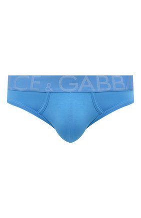 Мужские хлопковые брифы DOLCE & GABBANA синего цвета по цене 4695 руб., арт. M3D10J/0UAIG | Фото 1 Мужские хлопковые брифы DOLCE & GABBANA синего цвета, арт. M3D10J/0UAIG | Фото 1 (Материал внешний: Хлопок; Мужское Кросс-КТ: Трусы; Кросс-КТ: бельё)