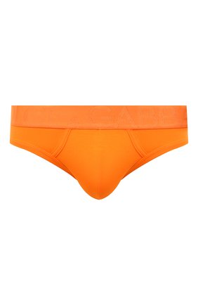 Мужские хлопковые брифы DOLCE & GABBANA оранжевого цвета, арт. M3D10J/0UAIG | Фото 1 (Материал внешний: Хлопок; Мужское Кросс-КТ: Трусы; Кросс-КТ: бельё)