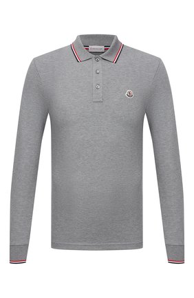Мужское хлопковое поло MONCLER серого цвета по цене 22900 руб., арт. G2-091-8B701-00-84556 | Фото 1 Мужское хлопковое поло MONCLER серого цвета, арт. G2-091-8B701-00-84556 | Фото 1 (Материал внешний: Хлопок; Застежка: Пуговицы; Рукава: Длинные; Стили: Кэжуэл; Длина (для топов): Стандартные)