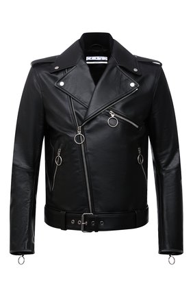 Мужская кожаная куртка OFF-WHITE черного цвета по цене 222500 руб., арт. 0MJG016F21LEA001 | Фото 1 Мужская кожаная куртка OFF-WHITE черного цвета, арт. 0MJG016F21LEA001 | Фото 1