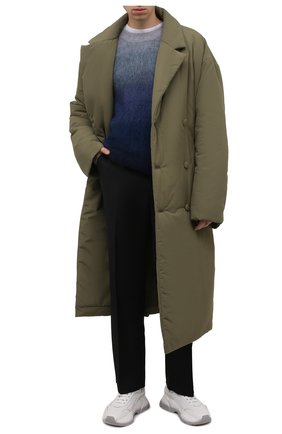 Мужской утепленный тренч OFF-WHITE хаки цвета по цене 157500 руб., арт. 0MER044F21FAB001 | Фото 2 Мужской утепленный тренч OFF-WHITE хаки цвета, арт. 0MER044F21FAB001 | Фото 2