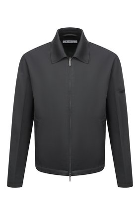 Мужская хлопковая куртка OFF-WHITE серого цвета по цене 87250 руб., арт. 0MEA296F21FAB001 | Фото 1 Мужская хлопковая куртка OFF-WHITE серого цвета, арт. 0MEA296F21FAB001 | Фото 1 (Материал внешний: Хлопок; Материал подклада: Хлопок; Кросс-КТ: Куртка, Ветровка; Длина (верхняя одежда): Короткие; Стили: Гранж; Рукава: Длинные)