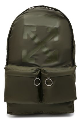 Мужской текстильный рюкзак OFF-WHITE хаки цвета по цене 51750 руб., арт. 0MNB003F21FAB006 | Фото 1 Мужской текстильный рюкзак OFF-WHITE хаки цвета, арт. 0MNB003F21FAB006 | Фото 1 (Материал: Текстиль; Ремень/цепочка: На ремешке; Размер: large)