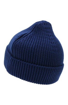 Мужская шерстяная шапка OFF-WHITE синего цвета, арт. 0MLC016F21KNI001 | Фото 2 (Материал: Шерсть, Текстиль; Кросс-КТ: Трикотаж)