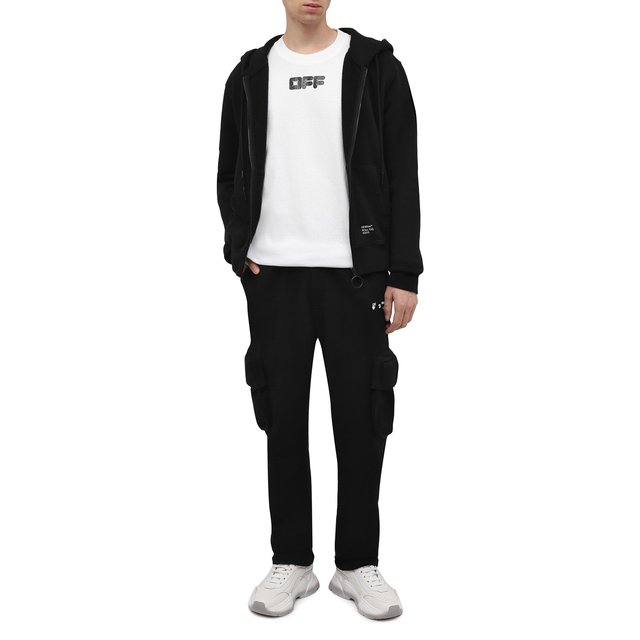 фото Хлопковые брюки-карго off-white