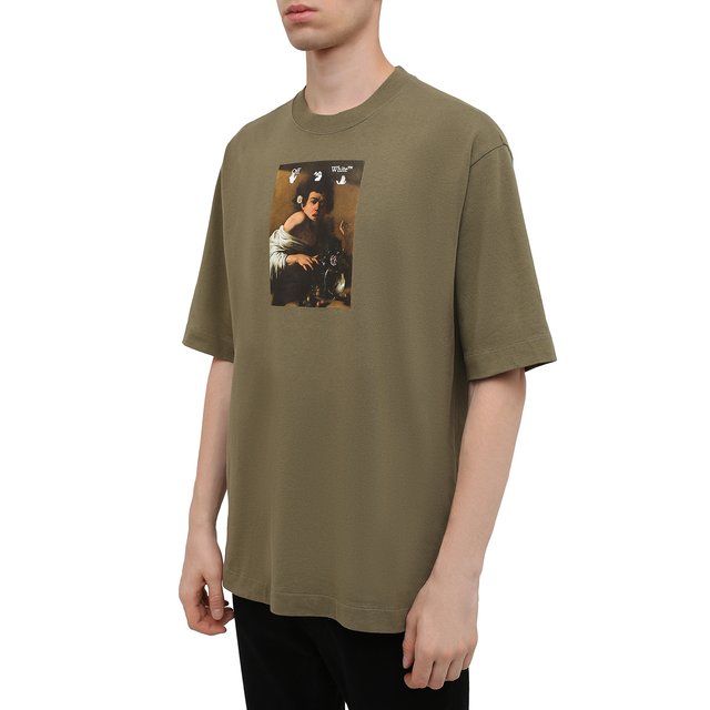 фото Хлопковая футболка off-white