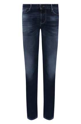 Мужские джинсы EMPORIO ARMANI темно-синего цвета по цене 21300 руб., арт. 6K1J06/1DH6Z | Фото 1 Мужские джинсы EMPORIO ARMANI темно-синего цвета, арт. 6K1J06/1DH6Z | Фото 1
