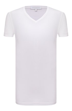 Мужская хлопковая футболка ERMENEGILDO ZEGNA белого цвета по цене 6470 руб., арт. N2M800050 | Фото 1