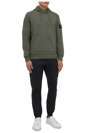 Мужской хлопковое худи STONE ISLAND хаки цвета по цене 23150 руб., арт. 751564120 | Фото 2 Мужской хлопковое худи STONE ISLAND хаки цвета, арт. 751564120 | Фото 2 (Материал внешний: Хлопок; Мужское Кросс-КТ: Худи-одежда; Принт: Без принта; Стили: Милитари; Длина (для топов): Стандартные; Рукава: Длинные)