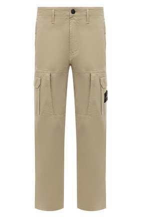 Мужские брюки-карго из хлопка и шерсти STONE ISLAND бежевого цвета по цене 34600 руб., арт. 751530214 | Фото 1 Мужские брюки-карго из хлопка и шерсти STONE ISLAND бежевого цвета, арт. 751530214 | Фото 1