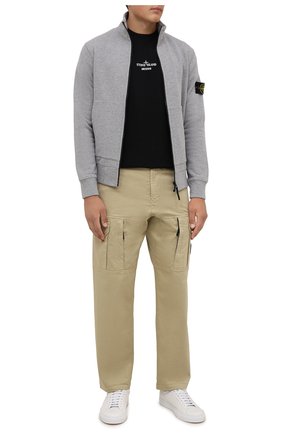 Мужские брюки-карго из хлопка и шерсти STONE ISLAND бежевого цвета по цене 34600 руб., арт. 751530214 | Фото 2 Мужские брюки-карго из хлопка и шерсти STONE ISLAND бежевого цвета, арт. 751530214 | Фото 2