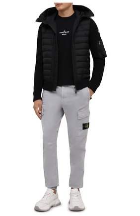 Мужская хлопковая футболка STONE ISLAND черного цвета по цене 13150 руб., арт. 75152NS91 | Фото 2 Мужская хлопковая футболка STONE ISLAND черного цвета, арт. 75152NS91 | Фото 2