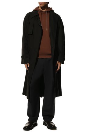 Мужской хлопковое худи DRIES VAN NOTEN коричневого цвета по цене 27850 руб., арт. 212-021123-3608 | Фото 2 Мужской хлопковое худи DRIES VAN NOTEN коричневого цвета, арт. 212-021123-3608 | Фото 2 (Материал внешний: Хлопок; Длина (для топов): Стандартные; Рукава: Длинные; Мужское Кросс-КТ: Худи-одежда; Принт: Без принта; Стили: Кэжуэл)