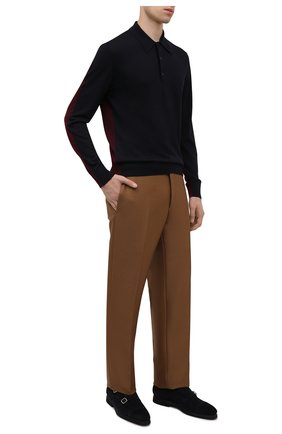 Мужские замшевые монки SANTONI темно-синего цвета по цене 63800 руб., арт. MCLG17806SI2ERPHU41 | Фото 2 Мужские замшевые монки SANTONI темно-синего цвета, арт. MCLG17806SI2ERPHU41 | Фото 2